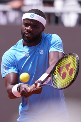 Frances Tiafoe (USA) during the match between Frances Tiafoe (USA) vs Andrea Pellegrino (ITA) at the Italian Open in Rome, Monday, May 11, 2026. (Alfredo Falcone LaPresse)  Copyright: xAlfredoxFalcone LaPressex