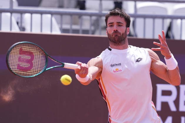 Andrea Pellegrino (ITA) during the match between Frances Tiafoe (USA) vs Andrea Pellegrino (ITA) at the Italian Open in Rome, Monday, May 11, 2026. (Alfredo Falcone LaPresse)  Copyright: xAlfredoxFalcone LaPressex