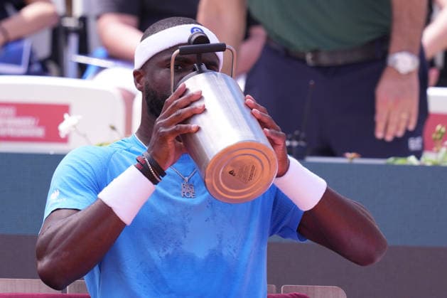 Frances Tiafoe (USA) during the match between Frances Tiafoe (USA) vs Andrea Pellegrino (ITA) at the Italian Open in Rome, Monday, May 11, 2026. (Alfredo Falcone LaPresse)  Copyright: xAlfredoxFalcone LaPressex