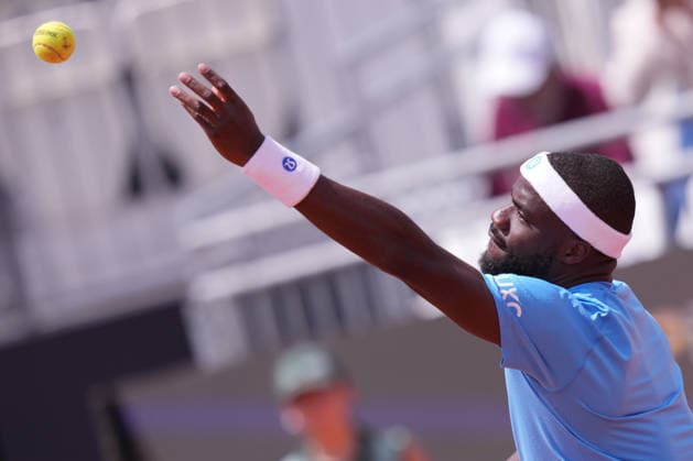 Frances Tiafoe (USA) during the match between Frances Tiafoe (USA) vs Andrea Pellegrino (ITA) at the Italian Open in Rome, Monday, May 11, 2026. (Alfredo Falcone LaPresse)  Copyright: xAlfredoxFalcone LaPressex