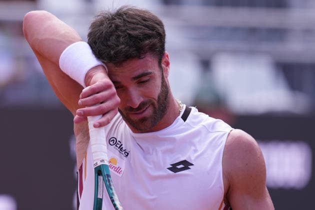 Andrea Pellegrino (ITA) during the match between Frances Tiafoe (USA) vs Andrea Pellegrino (ITA) at the Italian Open in Rome, Monday, May 11, 2026. (Alfredo Falcone LaPresse)  Copyright: xAlfredoxFalcone LaPressex