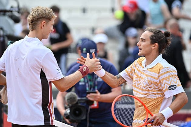 Foto IPP Cavaliere Emiliano. Roma 11 05 2026. Tennis Internazionali d Italia 2026. Nella foto: Martin Landaluce e Mattia Bellucci. Italy Photo Press - World Copyright italy ITALY  Copyright: xR4924_italyphotopressx