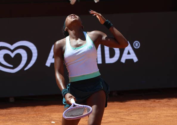 May 11, 2026, Rome, Lazio, Italy: COCO GAUFF of USA during the match against I. Jovic of USA in the fourth round of tennis tournament WTA, Tennis Damen 1000 Internazionali BNL DÃ¢â‚¬â ¢Italia, Rome, Italy. Rome Italy - ZUMAc278 20260511_zsp_c278_046 Copyright: xMarcinxCholewinskix