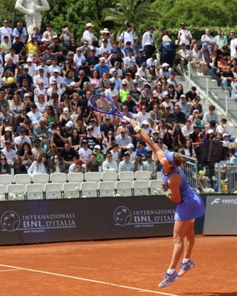 May 11, 2026, Rome, Lazio, Italy: ANNA KALINSKAYA during the match against J. Ostapenko of Latvia in the fourth round of tennis tournament WTA, Tennis Damen 1000 Internazionali BNL DÃ¢â‚¬â ¢Italia, Rome, Italy. Kalinskaya lost 1:6, 2:6 Rome Italy - ZUMAc278 20260511_zsp_c278_060 Copyright: xMarcinxCholewinskix