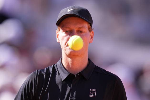 Jannik Sinner (ITA) during the match between Jannik Sinner (ITA) vs Alexei Papyrin (AUS) at the Italian Open in Rome, Monday, May 11, 2026. (Alfredo Falcone LaPresse)  Copyright: xAlfredoxFalcone LaPressex