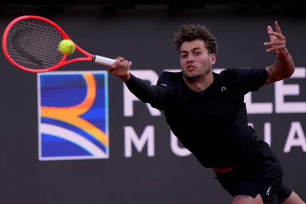 Flavio Cobolli (ITA) during the match between Flavio Cobolli (ITA) vs Thiago Agustin Tirante (ARG) at the Italian Open in Rome, Monday, May 11, 2026. (Alfredo Falcone LaPresse)  Copyright: xAlfredoxFalcone LaPressex