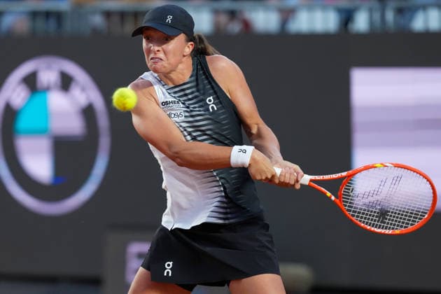 Iga Swiatek of Poland during the match against Naomi Osaka of Japan at the Internazionali BNL d Italia 2026 tennis tournament at Foro Italico in Rome (Italy) on May, 11, 2026. AntoniettaxBaldassarre