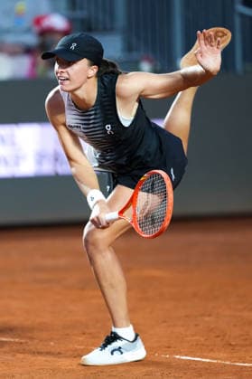 Iga Swiatek of Poland during the match against Naomi Osaka of Japan at the Internazionali BNL d Italia 2026 tennis tournament at Foro Italico in Rome (Italy) on May, 11, 2026. AntoniettaxBaldassarre