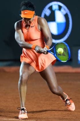 Naomi Osaka of Japan during the match against Iga Swiatek of Poland at the Internazionali BNL d Italia 2026 tennis tournament at Foro Italico in Rome (Italy) on May, 11, 2026. AntoniettaxBaldassarre