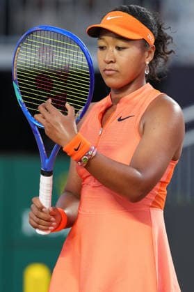 Naomi Osaka of Japan during the match against Iga Swiatek of Poland at the Internazionali BNL d Italia 2026 tennis tournament at Foro Italico in Rome (Italy) on May, 11, 2026. AntoniettaxBaldassarre