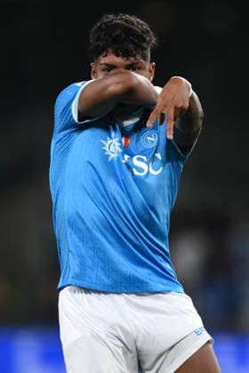 Ni Napoli 11 05 2026 - campionato di calcio serie A Napoli-Bologna foto Nicola Ianuale Image nella foto: esultanza gol Allison Santos 