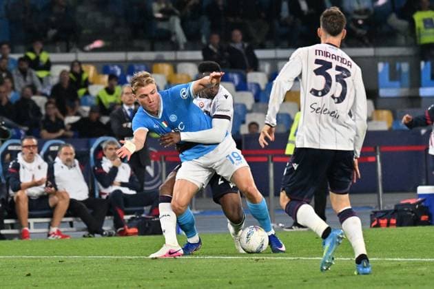 Foto IPP Felice De Martino Napoli 11 05 2026 Calcio Campionato serie A 2025-2026 Napoli - Bologna Nella foto: Rasmus Hojlund Italy Photo Press World Copyright Napoli italy Italia ITALY  Copyright: xR4924_italyphotopressx