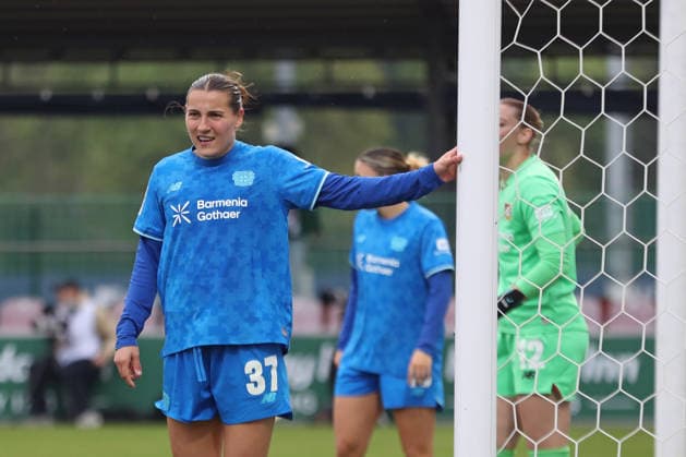 Google Pixel Frauen Bundesliga, RB Leipzig Bayer Leverkusen 11 05 2026 Carlotta Wamser 37, Bayer Leverkusen Fußball, Google Pixel Frauen Bundesliga, Saison 2025 2026, 25 Spieltag RB Leipzig vs Bayer 04 Leverkusen am 11 05 2026, Trainingszentrum Cottaweg, Leipzig DFB REGULATIONS PROHIBIT ANY USE OF PHOTOGRAPHS AS IMAGE SEQUENCES AND OR QUASI VIDEO Copyright: xBEAUTIFULxSPORTS JanxKaeferx