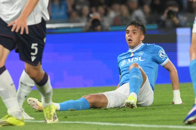 IPA84580250 - Giovane of SSC Napoli look on during the Serie A Enelive match between SSC Napoli vs Bologna FC at Diego Armando Maradona Stadium  Copyright: xAgostinoxGemito IPAxSportx xx 84580250