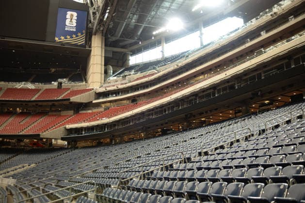 Workers are renovating NRG Stadium, which will be called Houston Stadium during the 2026 World Cup, in Houston, United States, 11 May 2026. Renovation of NRG Stadium for the 2026 World Cup is moving forward !ACHTUNG: NUR REDAKTIONELLE NUTZUNG!  Copyright: xCARLOSxRAMIREZx AME1116 20260511-55020250608_1