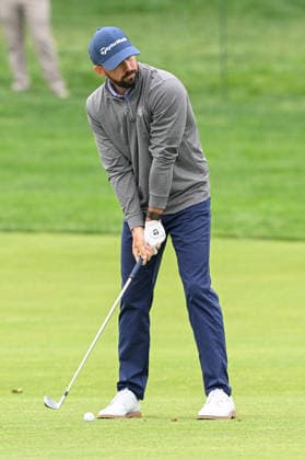 NEWTON SQUARE, PA - MAY 11: Paul McClure, the Head PGA, Golf Herren Golf Professional at Robert Trent Jones Golf Trail at Magnolia Grove, Alabama is shown during the 2026 PGA Championship on May 11th, 2026 at Aronimink Golf Club in Newtown Square, PA. (Photo by Terence Lewis Icon Sportswire) GOLF: MAY 11 PGA PGA Championship EDITORIAL USE ONLY Icon260511010
