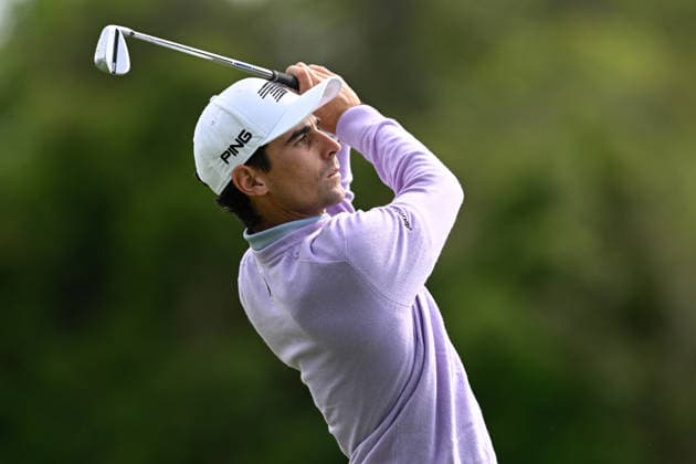 Sport Bilder des Tages #2 NEWTON SQUARE, PA - MAY 11: Joaquin Niemann of Chile is shown during the 2026 PGA, Golf Herren Championship on May 11th, 2026 at Aronimink Golf Club in Newtown Square, PA. (Photo by Terence Lewis Icon Sportswire) GOLF: MAY 11 PGA PGA Championship EDITORIAL USE ONLY Icon260511018