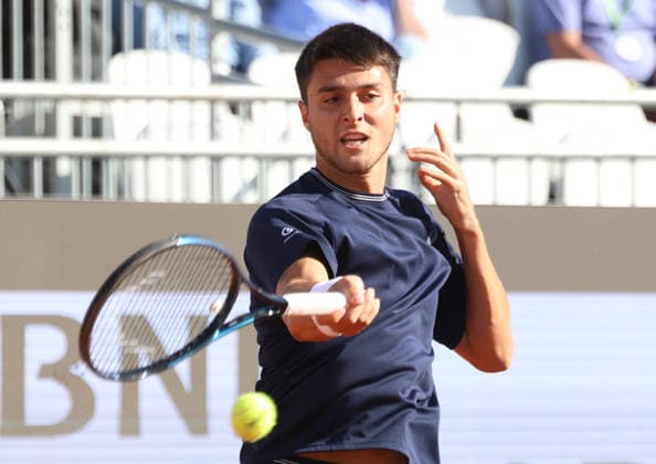 May 12, 2026, Rome, Lazio, Italy: PABLO LLAMAS of Spain during the match against D. Medvedev in the fourth round of tennis tournament ATP, Tennis Herren 1000 Internazionali BNL DÃ¢â‚¬â ¢Italia, Rome, Italy. Llamas lost 6:3, 4:6, 2:6. Tennis 2026, ATP Italian Open: Pablo Llamas 6:3, 4:6, 2:6  - ZUMAc278 20260512_zsp_c278_012 Copyright: xMarcinxCholewinskix
