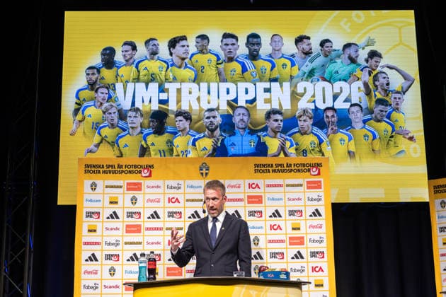 Football, FIFA World Cup, Sweden national team, Announcement of the official World Cup squad in Stockholm