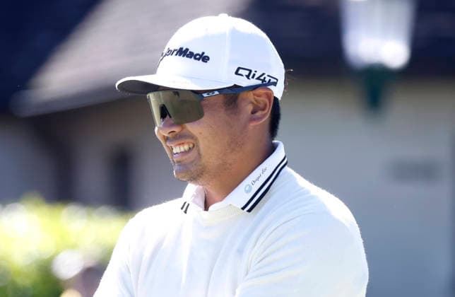 Ryo Hisatsune of Japan walks on a practice green two days before the start of 108th PGA, Golf Herren Championship at Aronimink Golf Club on Tuesday, May 12, 2026 in Newtown, Pennsylvania.  PGA20260512106 JOHNxANGELILLO