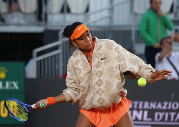 May 12, 2026, Rome, Lazio, Italy: NAOMI OSAKA of Japan before the match against I. Swiatek of Poland in the fourth round of tennis tournament WTA, Tennis Damen 1000 Internazionali BNL DÃ¢â‚¬â ¢Italia, Rome, Italy. Osaka lost 2:6, 1:6. Rome Italy - ZUMAc278 20260512_zsp_c278_034 Copyright: xMarcinxCholewinskix