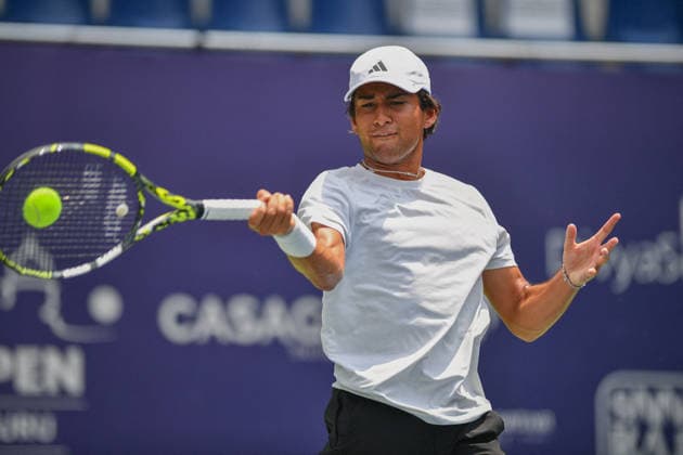TENNIS - Internazionali di Tennis - Karnataka Open ATP, Tennis Herren Challenger 2026 Photo by IPA ABACAPRESS.COM84600903 - Bengaluru, India. 12th May, 2026. Ronit Karki (USA) on action in Men s singles 1st round in the Karnataka Open ATP Challenger 2026 at the KSLTA Stadium in Bengaluru, India bengaluru India  Copyright: xIPAxSport ABACAx