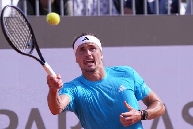 Alexander Zverev during the match between Luciano Darderi (ITA) vs Alexander Zverev (GER) at the Italian Open in Rome, Tuesday, May 12, 2026. (Alfredo Falcone LaPresse)  Copyright: xAlfredoxFalcone LaPressex