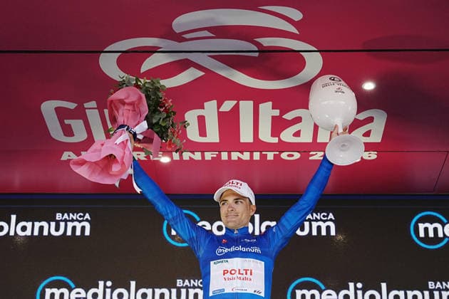 Spain™s Diego Pablo Sevilla Lopez of Team Polti VisitMalta during Stage 4 of the Giro d™Italia, from Catanzaro to Cosenza, Italy, Tuesday, May 12, 2026.  Copyright: xGianxMattiaxD Albertox xLaPressex
