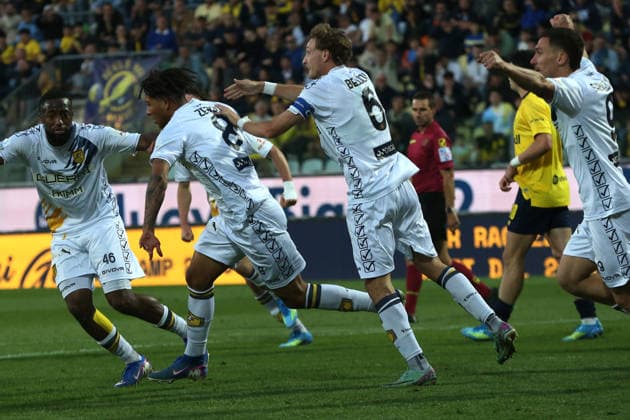 Esultanza goal di Kevin Zeroli della Juve Stabia durante la partita di Serie B tra Modena e Juve Stabia Playoff allo stadio Alberto Braglia di Modena, Italia -martedÃ¬ 12 maggio 2026. - Calcio. (Foto di Gianni Santandrea Lapresse)  Copyright: xGiannixSantandrea LaPressex