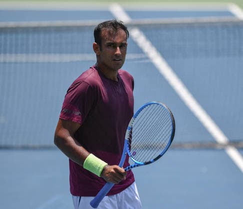 TENNIS - Internazionali di Tennis - Karnataka Open ATP, Tennis Herren Challenger 2026 Photo by IPA ABACAPRESS.COM84606961 - Bengaluru, India. 12th May, 2026. Mukund Sasikumar (IND) on action in Men s singles 1st round in the Karnataka Open ATP Challenger 2026 at the KSLTA Stadium in Bengaluru, India bengaluru India  Copyright: xIPAxSport ABACAx