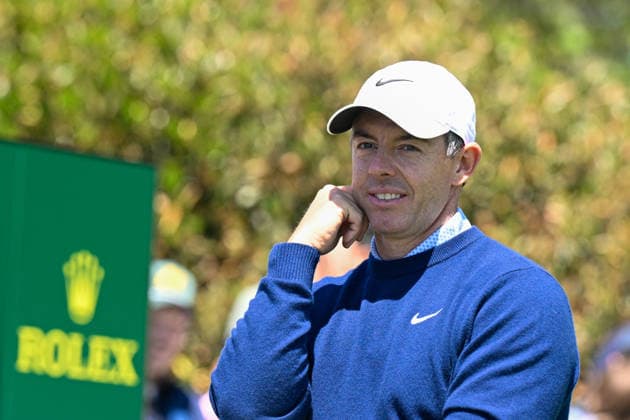 NEWTON SQUARE, PA - MAY 12: Rory McIlroy of Northern Ireland looks on during the 2026 PGA, Golf Herren Championship on May 12th, 2026 at Aronimink Golf Club in Newtown Square, PA.(Photo by Terence Lewis Icon Sportswire) GOLF: MAY 12 PGA PGA Championship EDITORIAL USE ONLY Icon260512012
