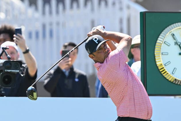 NEWTON SQUARE, PA - MAY 12: Gary Woodland of United States of America hits the ball during the 2026 PGA, Golf Herren Championship on May 12th, 2026 at Aronimink Golf Club in Newtown Square, PA.(Photo by Terence Lewis Icon Sportswire) GOLF: MAY 12 PGA PGA Championship EDITORIAL USE ONLY Icon260512069