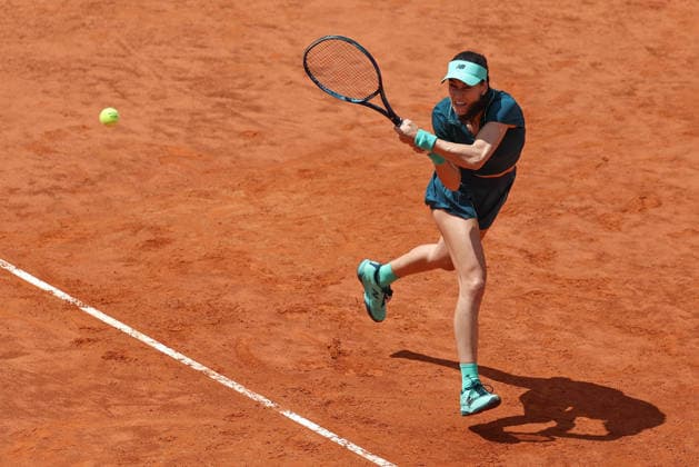 260512 -- ROME, May 12, 2026 -- Sorana Cirstea hits a return during the women s singles quarter final match between Sorana Cirstea of Romania and Jelena Ostapenko of Latvia at the WTA, Tennis Damen Italian Open in Rome, Italy, May 12, 2026. SPITALY-ROME-TENNIS-WTA-ITALIAN OPEN-WOMEN S SINGLES WangxKaiyan  (SP)ITALY-ROME-TENNIS-WTA-ITALIAN OPEN-WOMEN S SINGLES IMAGO WangxKaiyan  imago images 0856369797