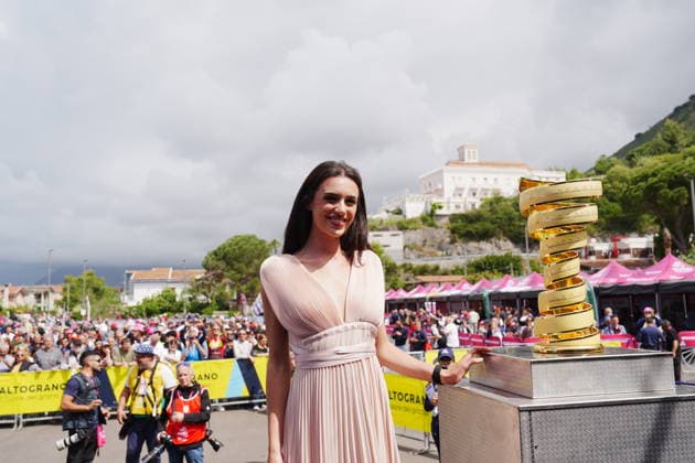 The trophy (trofeo senza fine) during Stage 5 of the Giro d™Italia, from Praia a Mare to Potenza, Italy, Wednesday, May 13, 2026.  Copyright: xMassimoxPaolone LaPressex