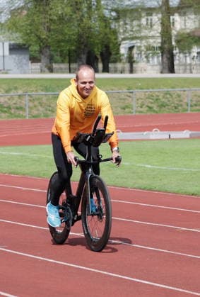 12.05.2026, Tartu, Ultra-endurance athlete Rait Ratasepp is preparing for an extraordinary cycling challenge starting on June 16, during which he will cover 5,000 kilometers in ten days through Europe s most mountainous regions, finishing the journey in Estonia by the shores of Lake Peipus. Photo Margus Ansu, Tartu Postimees Tartu Tartumaa Estonia 1MA12MAY26S11  Copyright: xMargusxAnsux Rait Ratasepp
