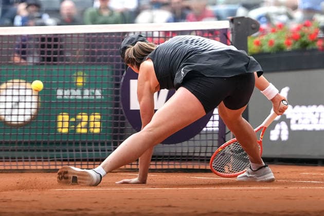Iga Swiatek of Poland during the match against Jessica Pegula of United States at the Internazionali BNL d Italia 2026 tennis tournament at Foro Italico in Rome (Italy) on May, 13, 2026. AntoniettaxBaldassarre