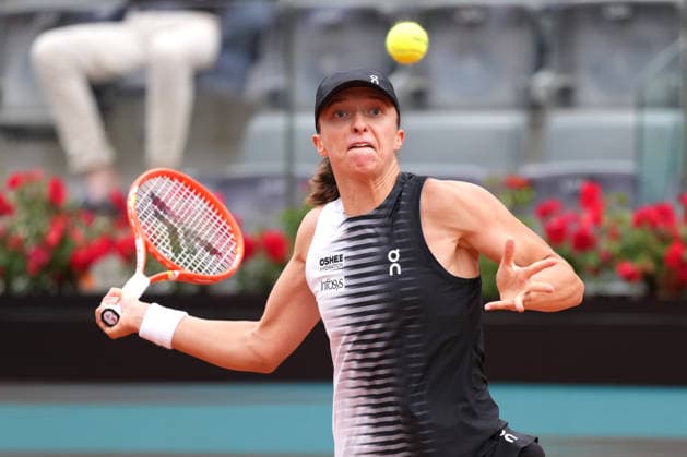 Iga Swiatek of Poland during the match against Jessica Pegula of United States at the Internazionali BNL d Italia 2026 tennis tournament at Foro Italico in Rome (Italy) on May, 13, 2026. AntoniettaxBaldassarre