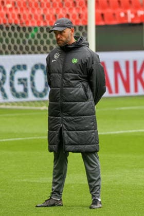 Cologne, Germany 13 May 2026 46 DFB Cup Womens Final 2026 VfL Wolfsburg Women vs FC Bayern Munich Women Final training In the picture head coach Stephan Lerch VfL Copyright: HMBxMedia MadeleinexFantini