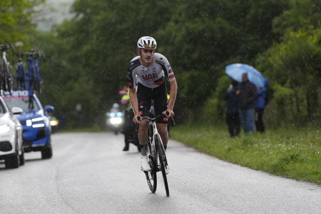 Spain™s Igor Arrieta Lizarraga of UAE Team Emirates XRG during Stage 5 of the Giro d™Italia, from Praia a Mare to Potenza, Italy, Wednesday, May 13, 2026.  Copyright: xFabioxFerrari LaPressex