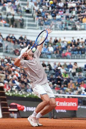 Casper Ruud of Norway during the match against Karen Khachanov of Russia at the Internazionali BNL d Italia 2026 tennis tournament at Foro Italico in Rome (Italy) on May, 13, 2026. AntoniettaxBaldassarre