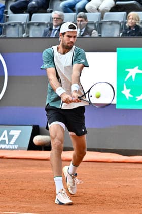 Foto IPP Cavaliere Emiliano. Roma 13 05 2026. Tennis Internazionali d Italia 2026. Nella foto: Karen Khachanov. Italy Photo Press - World Copyright italy ITALY  Copyright: xR4924_italyphotopressx