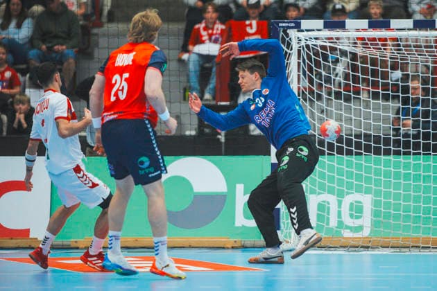 World Championship qualification men s handball Norway Turkey Gjovik 20260513 Torbjorn Sittrup Bergerud during the World Championship qualifying match in men s handball between Norway and Turkey in Gjovik Olympic Mountain Hall Photo Stian Lysberg Solum NTB Gjovik Norway EDITORIAL USE ONLY RESTRICTED USE FOR BETTING COMPANIES  Copyright: xStianxLysbergxSolumx xNTBx