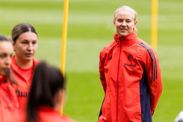 Final training FC Bayern Munich 13 05 2026 Pernille Harder FC Bayern Munich, 21 DFB Cup 46 Womens Final, VfL Wolfsburg FC Bayern Munich, Final training FC Bayern Munich, Cologne, RheinEnergiestadion on 13 05 2026 Copyright: xBEAUTIFULxSPORTS Wunderlx