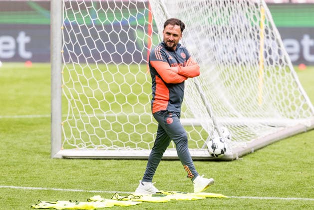 Final training FC Bayern Munich 13 05 2026 Jose Barcala FC Bayern Munich, Coach DFB Pokal 46 Final Women, VfL Wolfsburg FC Bayern Munich, Final training FC Bayern Munich, Cologne, RheinEnergiestadion on 13 05 2026 Copyright: xBEAUTIFULxSPORTS Wunderlx