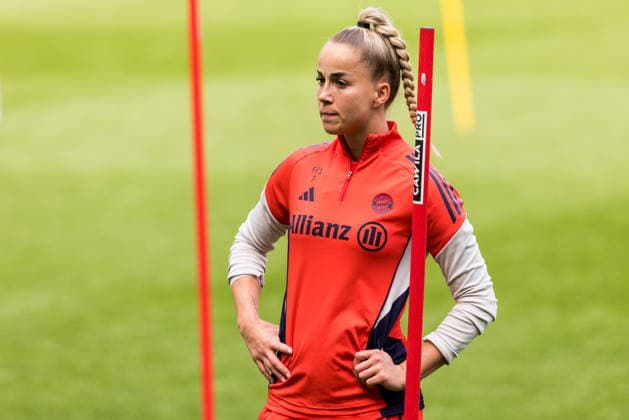 Final training FC Bayern Munich 13 05 2026 Giulia Gwinn FC Bayern Munich, 7 DFB Pokal 46 Final Women, VfL Wolfsburg FC Bayern Munich, Final training FC Bayern Munich, Cologne, RheinEnergiestadion on 13 05 2026 Copyright: xBEAUTIFULxSPORTS Wunderlx
