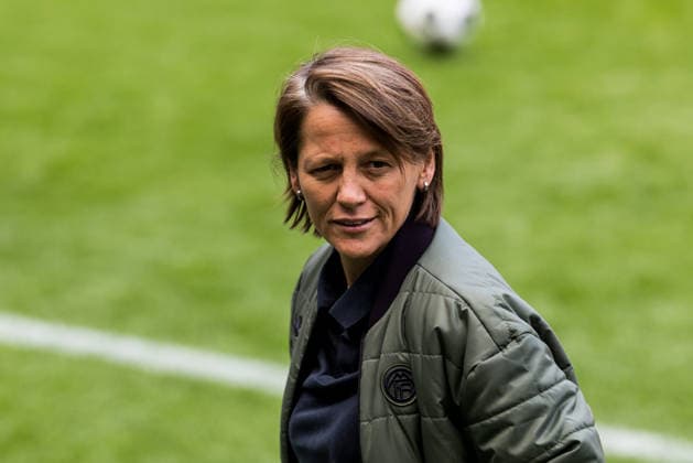 Final training FC Bayern Munich 13 05 2026 Bianca Rech Director Womens Football FC Bayern Munich DFB Cup 46 Womens Final, VfL Wolfsburg FC Bayern Munich, Final training FC Bayern Munich, Cologne, RheinEnergiestadion on 13 05 2026 Copyright: xBEAUTIFULxSPORTS Wunderlx
