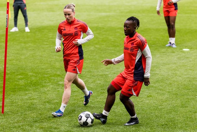 Final training FC Bayern Munich 13 05 2026 Kakounan Bernadette Amani FC Bayern Munich, 15 on the ball DFB Pokal 46 Womens Final, VfL Wolfsburg FC Bayern Munich, Final training FC Bayern Munich, Cologne, RheinEnergiestadion on 13 05 2026 Copyright: xBEAUTIFULxSPORTS Wunderlx