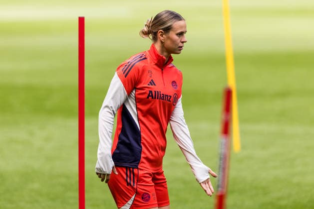 Final training FC Bayern Munich 13 05 2026 Klara Bühl FC Bayern Munich, 17 DFB Cup 46 Womens Final, VfL Wolfsburg FC Bayern Munich, Final training FC Bayern Munich, Cologne, RheinEnergiestadion on 13 05 2026 Copyright: xBEAUTIFULxSPORTS Wunderlx