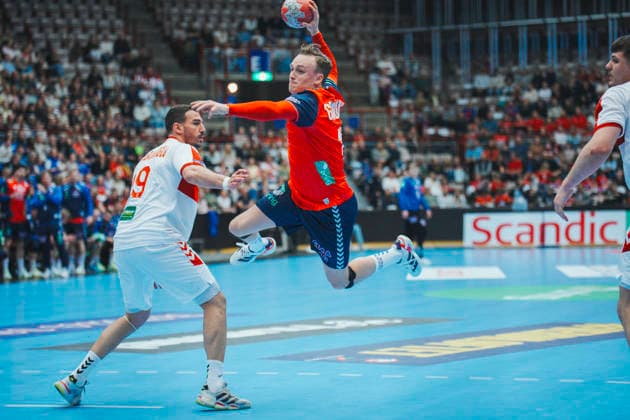 World Championship qualification men s handball Norway Turkey Gjovik 20260513 Tobias Grondahl during the World Championship qualifying match in men s handball between Norway and Turkey in Gjovik Olympic Mountain Hall Photo Stian Lysberg Solum NTB Gjovik Norway EDITORIAL USE ONLY RESTRICTED USE FOR BETTING COMPANIES  Copyright: xStianxLysbergxSolumx xNTBx