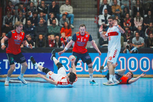 World Championship qualification men s handball Norway Turkey Gjovik 20260513 Sander Sagosen during the World Championship qualifying match in men s handball between Norway and Turkey in Gjovik Olympic Mountain Hall Photo Stian Lysberg Solum NTB Gjovik Norway EDITORIAL USE ONLY RESTRICTED USE FOR BETTING COMPANIES  Copyright: xStianxLysbergxSolumx xNTBx